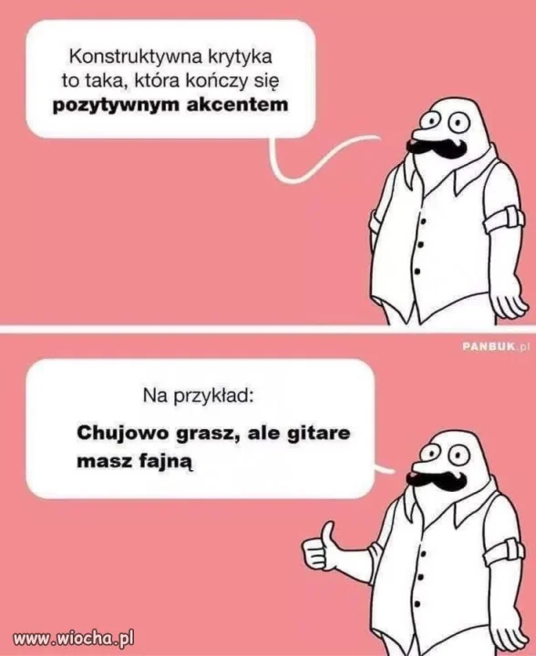 Konstruktywna krytyka.