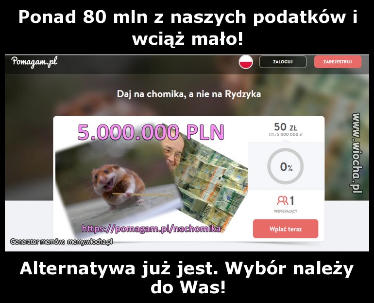 Ponad 80 mln z naszych podatków i wciąż mało!