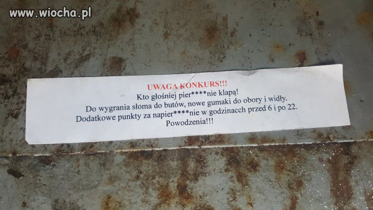 Na klapie śmietnika konkurs