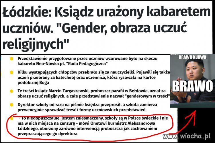  Ksiądz nie powinien znajdować się w szkole.