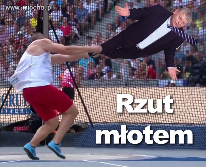 Rzut młotem.
