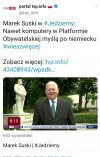 Perukarz SUSKI znów błyszczy w TV ŚCIEK.