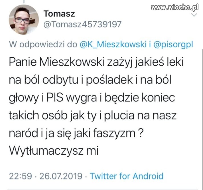 Niech mu ktoś wytłumaczy
