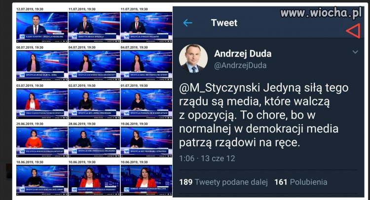 Powiedział