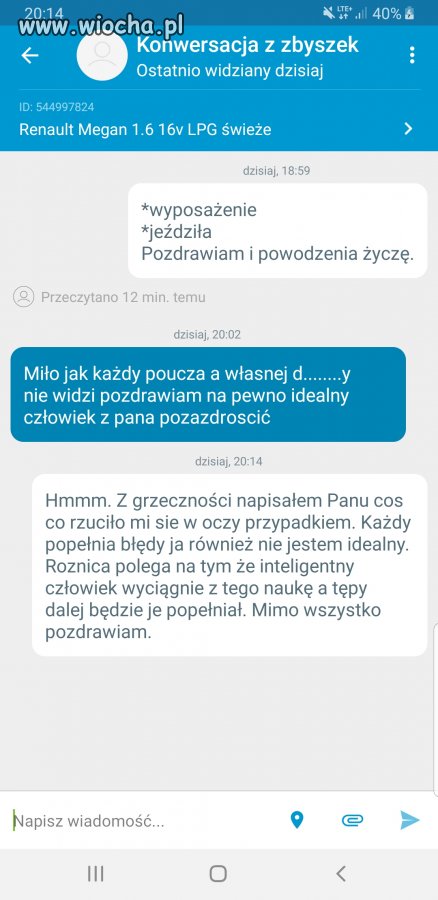 Kiedy chcesz być miły... A wychodzi jak zawsze..