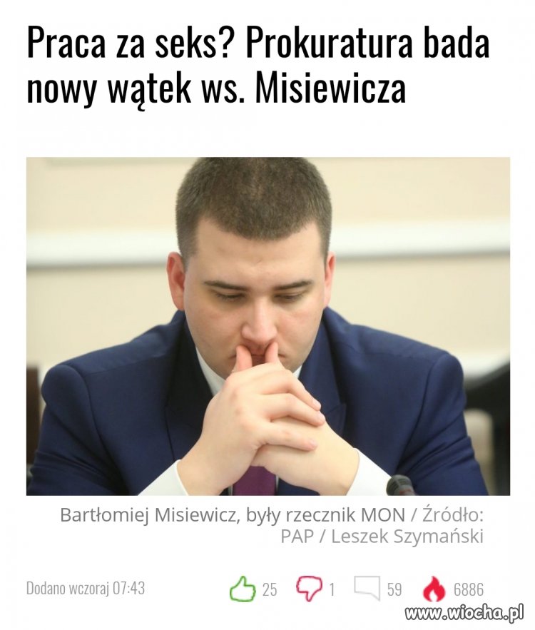 Jest różnica, czy on załatwiał  prace ...