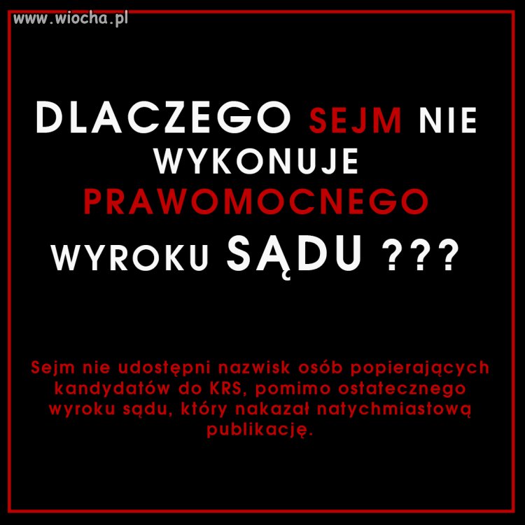 W jakim My kraju żyjemy...