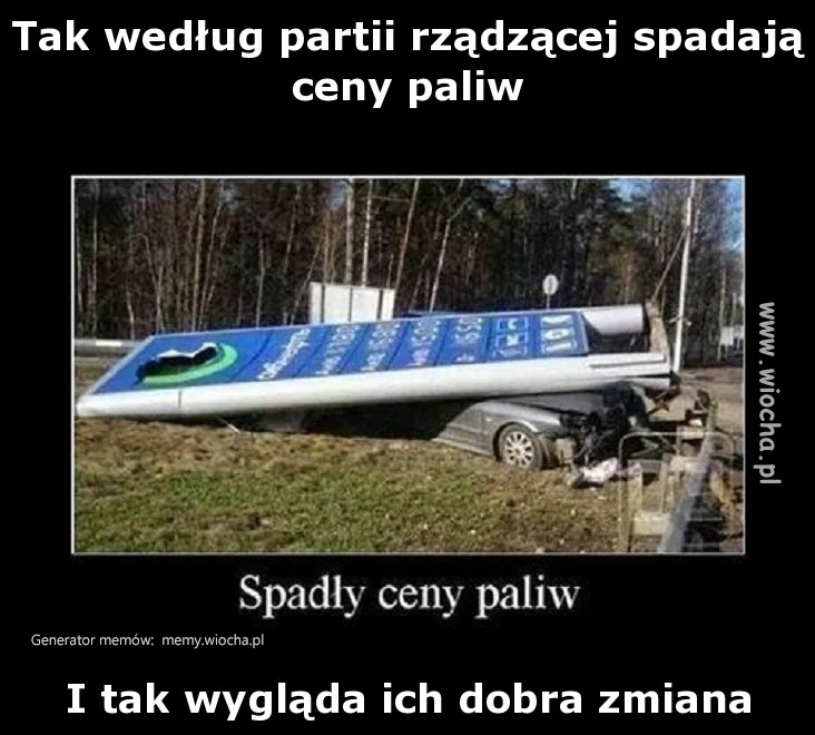 Tak według partii rządzącej spadają ceny paliw