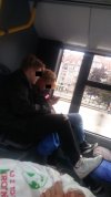 Wieśniaki w bydgoskim autobusie.