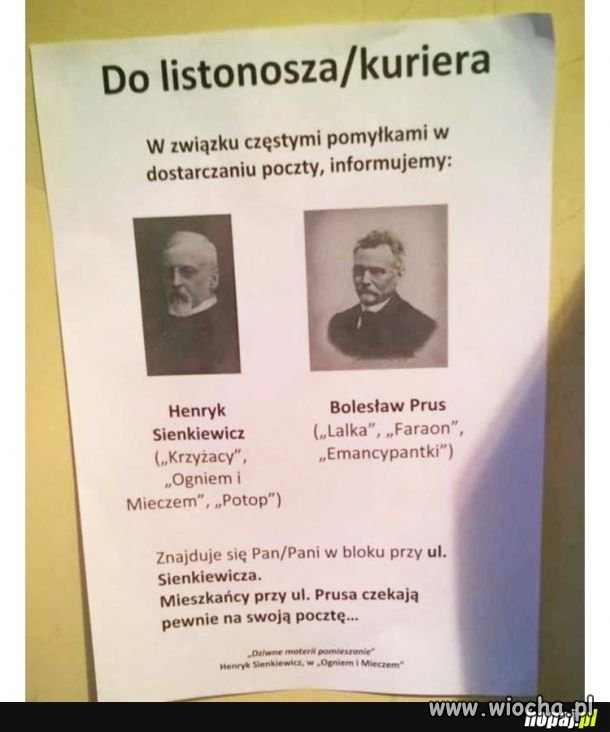  Gdy Polonista nie dostanie paczki