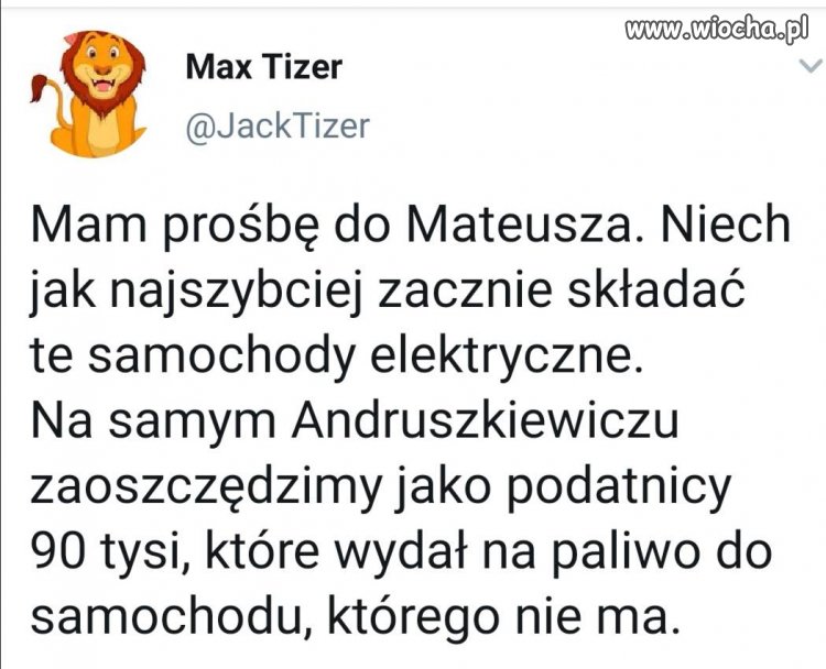 To, że się pośpieszy