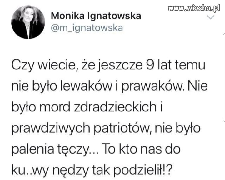 Kogo Monika ma na myśli?