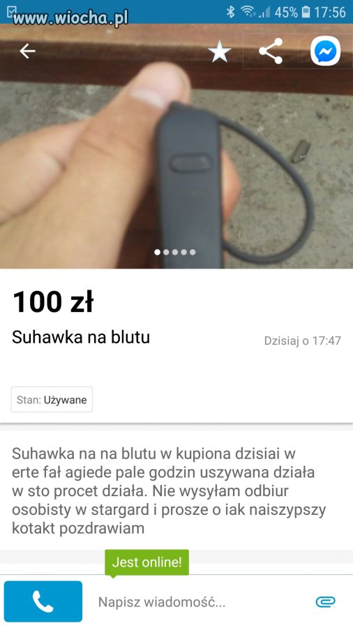 Janósz sprzedaje suhafke