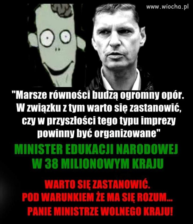 No i intelektualny Czesio wydalił ...