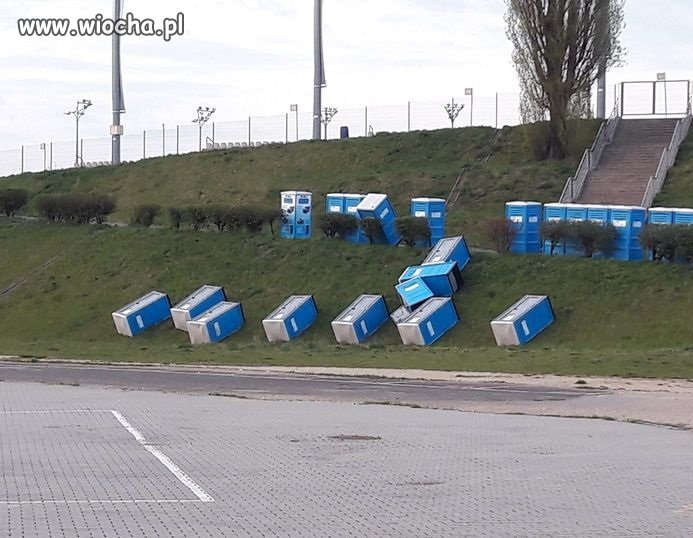 Pożegnanie kibiców drużyny przeciwnej