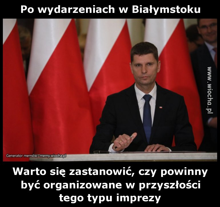 Marsz był bardzo niebezpieczny...