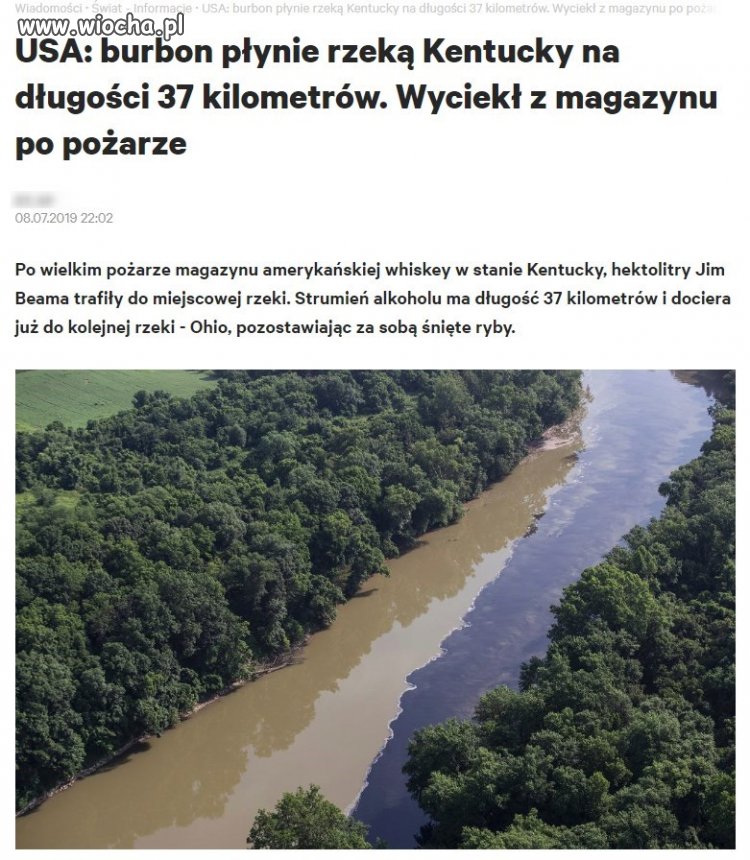 Rzeka Burbonu w USA