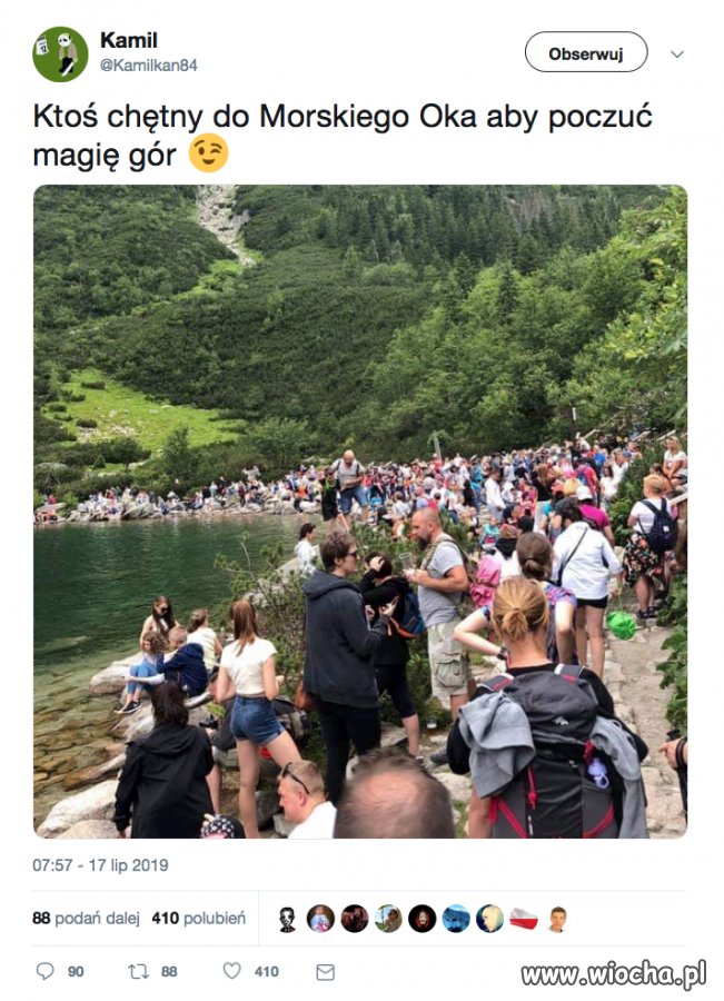 Ta magia Tatr, ta magia Morskiego Oka...