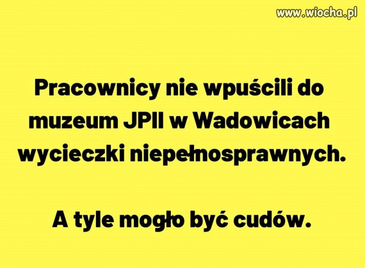 Ludzie małej wiary ...