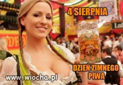 4 sierpnia -  Święto zimnego piwa