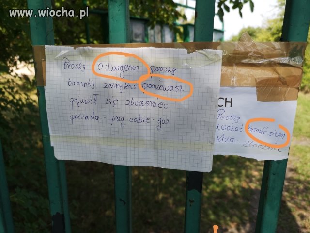 Proszę o uwagem