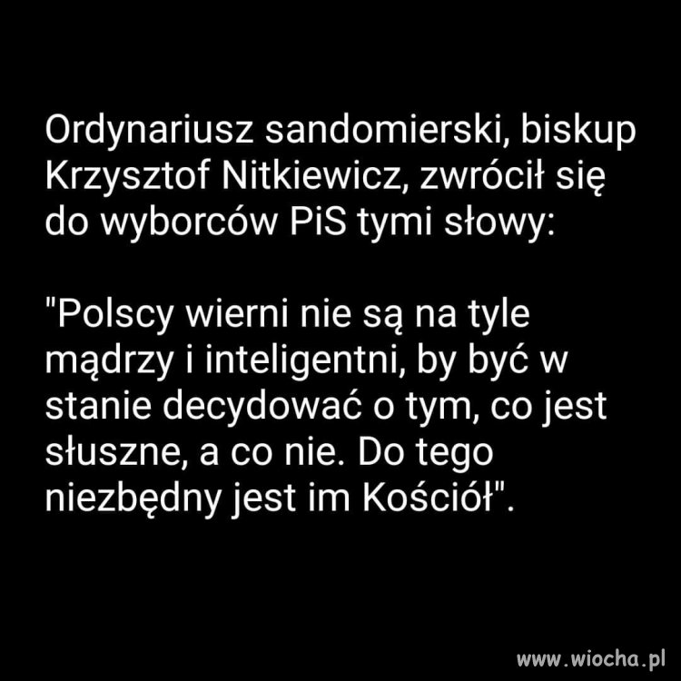 Biskup powiedział