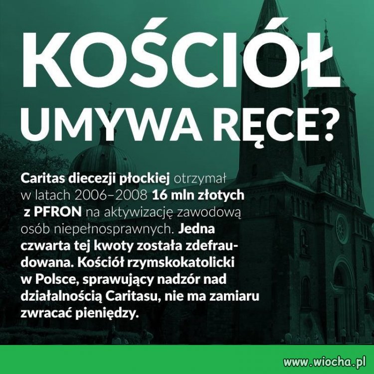 Caritas to taka czarna dziura. Wciągnie wszystko..