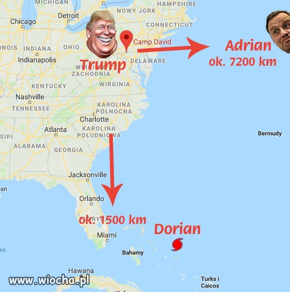 Trump pojechał na wakacje do Camp David