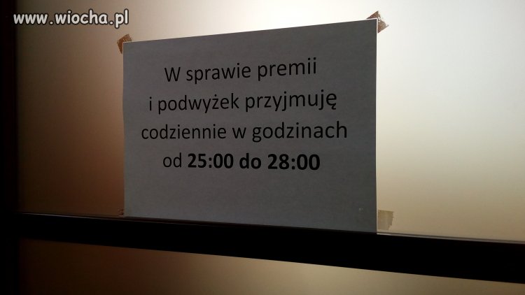 W jednej z Wielkopolskich firm..w dniu wypłaty