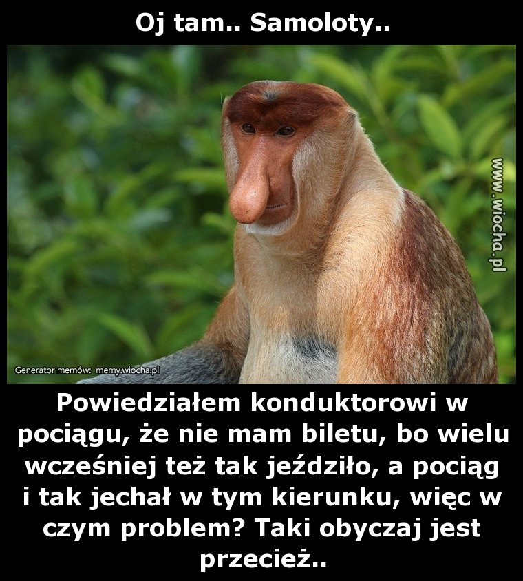 Oj tam.. Samoloty..