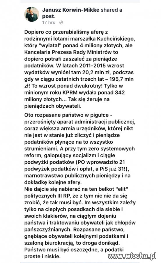 Marnotrawstwo pieniędzy podatników. 