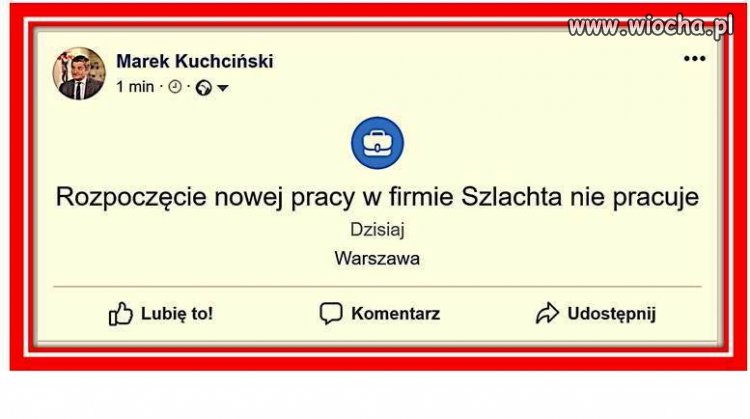 Marszałek szuka pracy