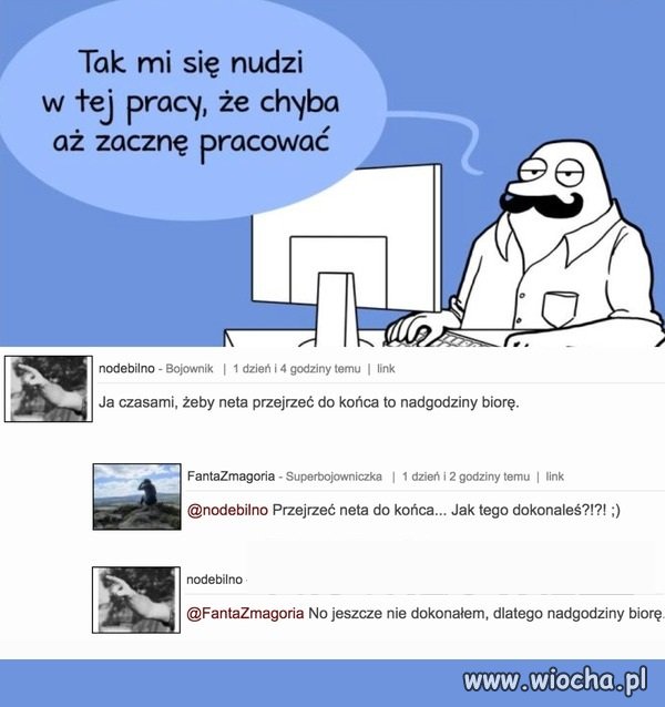  W pracy ...