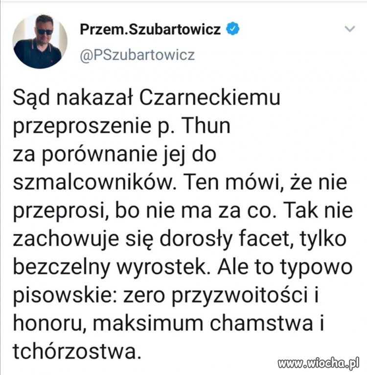 Nie przeproszę