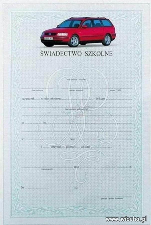 Świadectwo z czerwonym paskiem