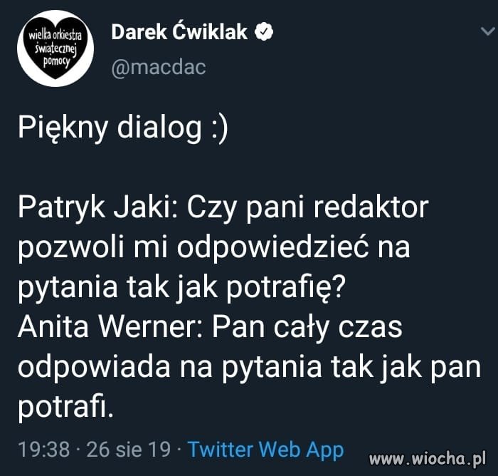 Jaki mądrala takie wypowiedzi ...