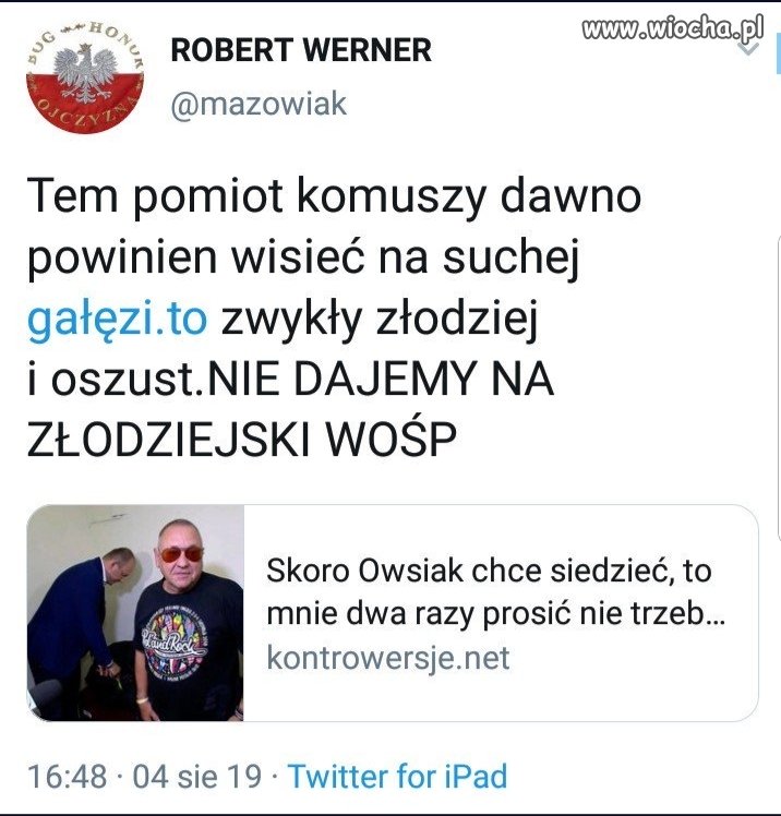 Kolejny husarz popapraniec