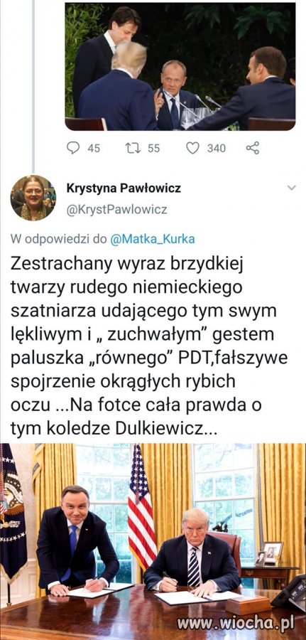 Wolę jak rudy siedzi obok panów z G7