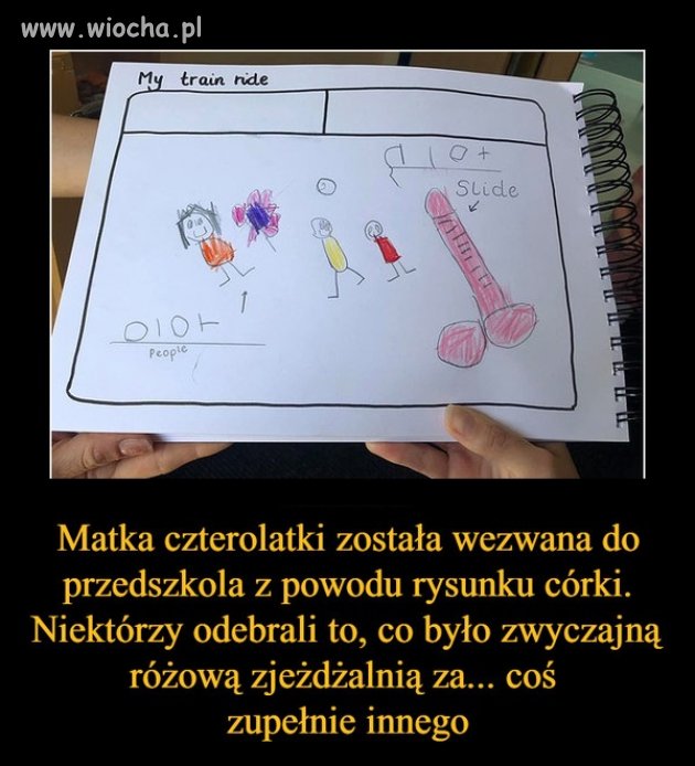 Różowa zjeżdżalnia