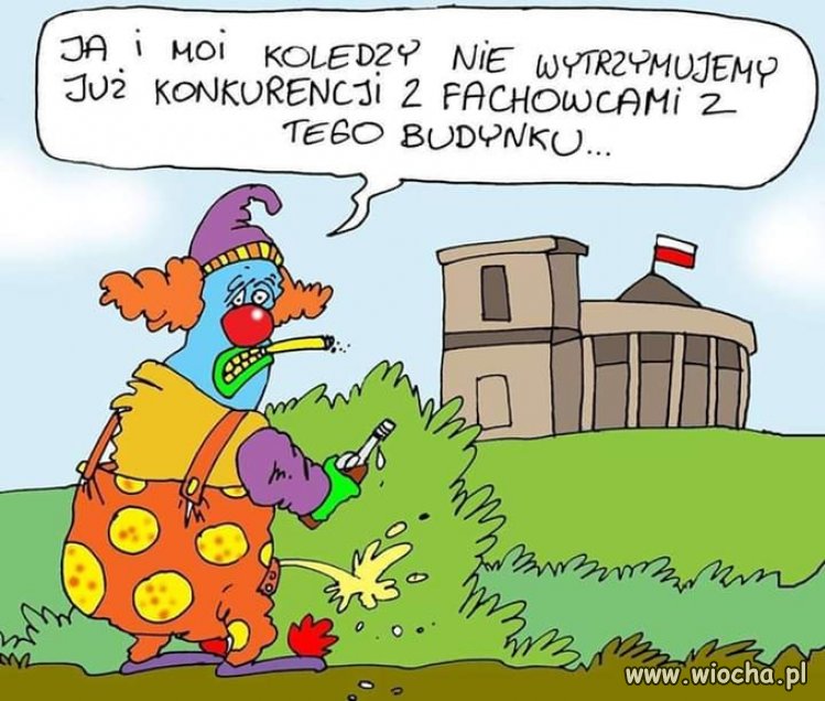 Czyżby bezrobocie wśród klaunów?