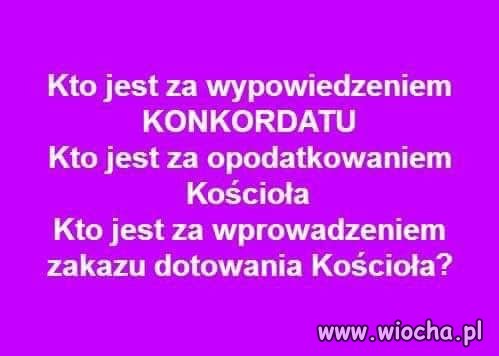 Ja jestem za ... a Ty ?