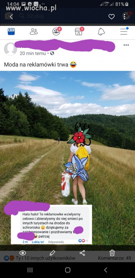 Zbierasz śmieci po syfiarzach w górach?