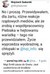 Odwracanie kota ogonem w pisowskim stylu.