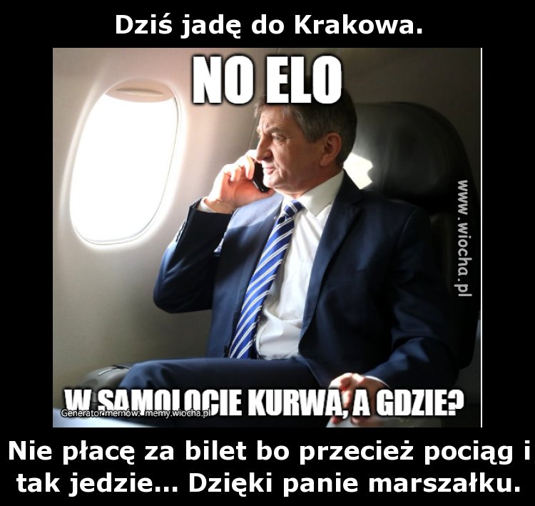 Dziś jadę do Krakowa.