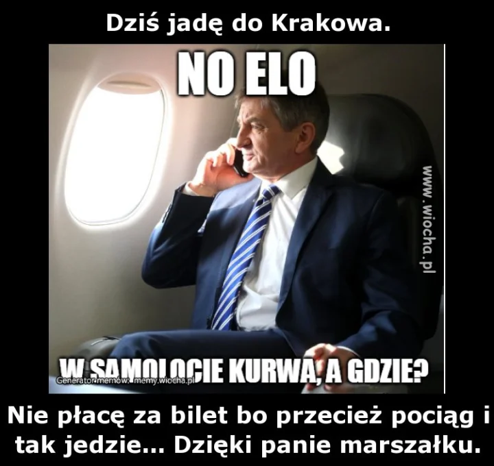 Dziś jadę do Krakowa.