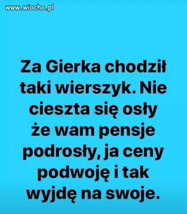 Ciekawe kto by dzisiaj tak powiedział?