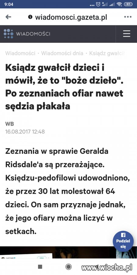 Gwałcił dzieci