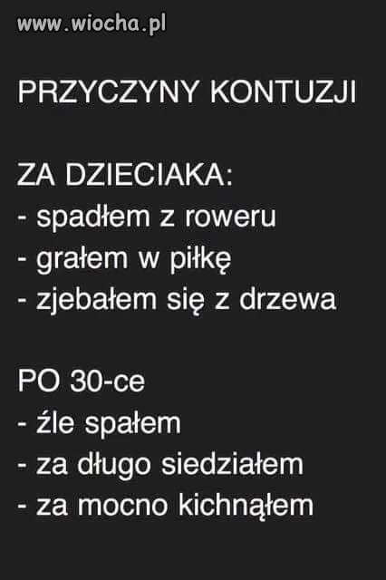 Przyczyny kontuzji