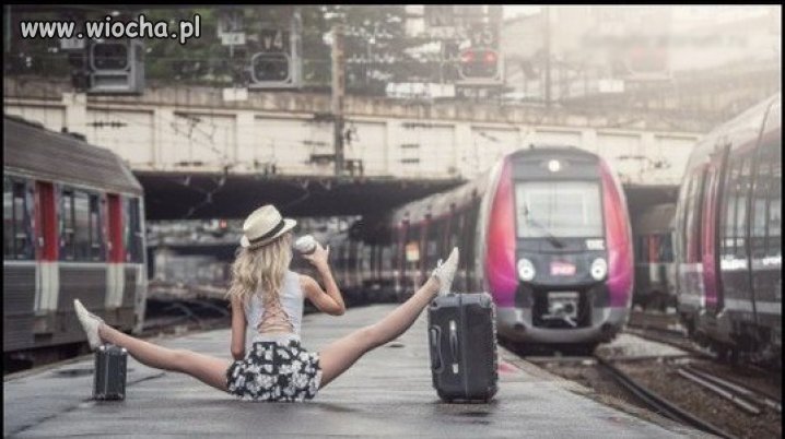 A na pociąg czekam tak