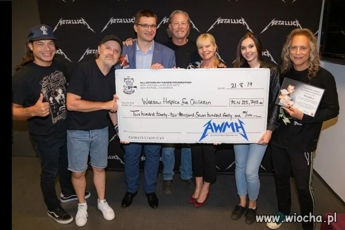 Metallica przekazała warszawskiemu hospicjum dla dzieci